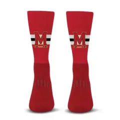 NCAA Maryland Terrapins Streak Team Color Crew Socks - L