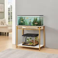 unipaws 40 Gallon Fish Tank Stand with Power Outlets