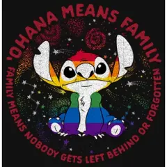 Kids Lilo & Stitch Ohana Rainbow Pride T-Shirt