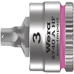 Wera 8740 A HF Bit 1/4" - 3mm x 28mm Knurling On The Rear End