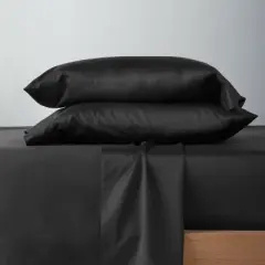 500 Thread Count Washed Supima Sateen Solid Sheet Set - Casaluna&trade;