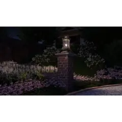 Urban Ambiance Luxury Colonial Outdoor Post/Pier Light,  20"H x 9"W,  Olde Bronze Finish, UHP1230