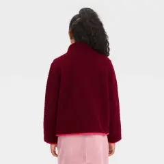 Girls' Faux Shearling Zip-Up Sweatshirt - Cat & Jack&trade;