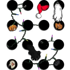 Women's Design By Humans Christmas cats in a box By betobtz Racerback Tank Top