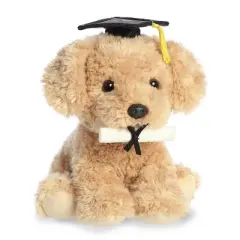 Aurora Graduation 8.5" Pup Brown Stuffed Animal