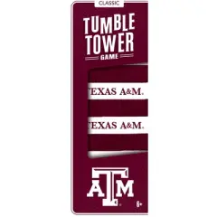 MasterPieces Real Wood Block Tumble Towers - NCAA Texas A&M Aggies