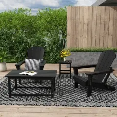 WestinTrends  4-Piece Outdoor Paio Adirondack Conversation Set