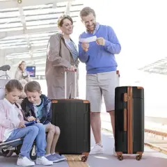 Dexmalle Hard shell ABS Lightweight Durable Suitcases