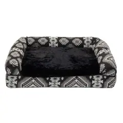 FurHaven Southwest Kilim Cooling Gel Top Memory Foam Sofa Dog Bed