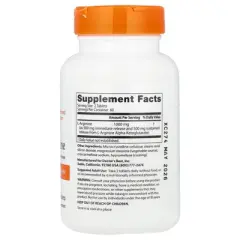 Doctor's Best L-Arginine, 120 Bilayer Tablets (500 mg per Tablet)