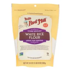 Bob's Red Mill Flour Gluten Free White Rice Flour - Case of 4/24 oz