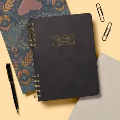 6"x8" Ez Grip Spiral Black Notebook - up&up&trade;