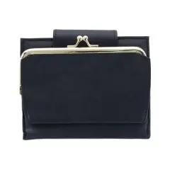 Buxton Women's Leather Attache Clutch Cardex Wallet and Coin Purse