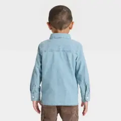 OshKosh B'gosh Toddler Boys' Long Sleeve Chambray Woven Shirt