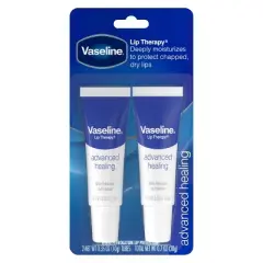 Vaseline Lip Therapy Advanced Healing Moisturizer - 0.7oz/2ct