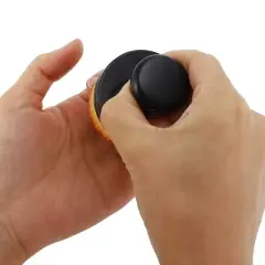 Unique Bargains Durable Push-Pull Dust Nail Brush 2.48"x2.28" Black 1 Pc