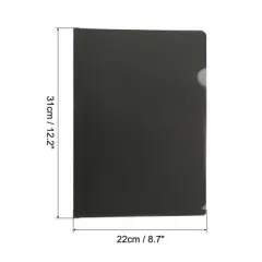 Unique Bargains L-Type A4 Clear Plastic File Folder 24 Pcs