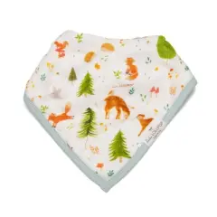 Loulou Lollipop Muslin Bandana Bib Set - Forest Friends - 2ct