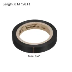 Unique Bargains PVC Thin Sticky Seal Tennis Badminton Racket Accessories Grip Finishing Tapes 26Ft 2 Pcs