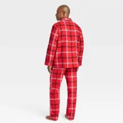 Men's Plaid Flannel Matching Family Pajama Set - Wondershop&trade; Red