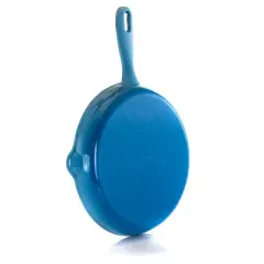 MegaChef Round 10.25 Inch Enameled Cast Iron Skillet