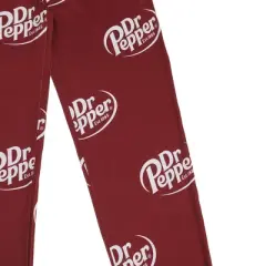 Dr. Pepper Soda Logo All-Over Print Men's Red Sleep Pajama Pants