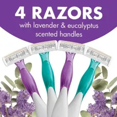 BIC Soleil 4 Escape Women's Disposable 4-Blade Razors - 4ct