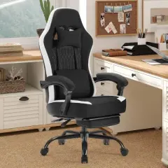 SEVOBAL Office Chair Desk Chair Computer Chair Office Chairs with Lumbar Support Swivel Rolling Easy Assembly Home Gift, Black, 25.2"*25.4"*48.4"