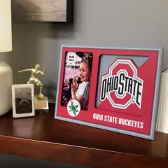 NCAA Ohio State Buckeyes Logo 4" x 6" Picture Frame: MDF Rectangle Tabletop Display
