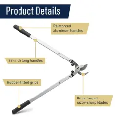 Bypass Lopper - 28&rdquo; Tree Trimmer - Forged Steel Blades with 1.1&rdquo; Cutting Capacity - Loppers for Tree Trimming Heavy Duty Branch Cutter Pruners - Hand