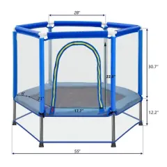 HFYee Kids Trampoline with Safety Options Indoor & Outdoor Bounce Fun for Children Multiple Sizes & Accessories