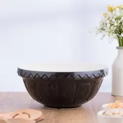 Mason Cash Color Mix Black Size 18 Mixing Bowl, 2.85 Quart