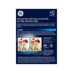 GE 5W 4pk Reveal A19 LED Medium Base Light Bulbs