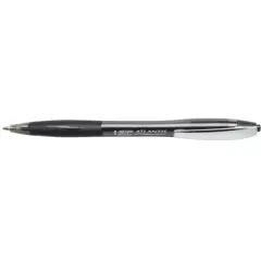 BIC Glide Retractable Ballpoint Pen, Medium Tip, Black, Pack of 12