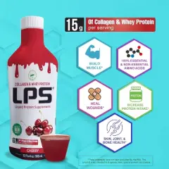 Nutritional Designs Sugar-Free Liquid Collagen & Whey Protein Supplement  Watermelon 32 OZ