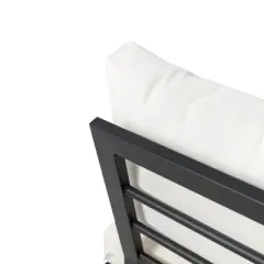 INFURNIC Patio Seating Sets Modern Outdoor Furniture Set Featuring Unique Design,Perfect for Gardens, Living Spaces, White, 69.25"*32.5"*29.5"