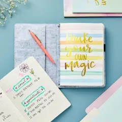Paper Junkie 6 Pack Inspirational Notebooks for Women, A5 Motivational Soft Cover Journals for Students, Watercolor Designs, Gift Set, 5.7 x 8.2 In