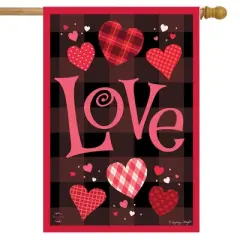 Briarwood Lane Hearts of Love Valentine's Day House Flag 28" x 40