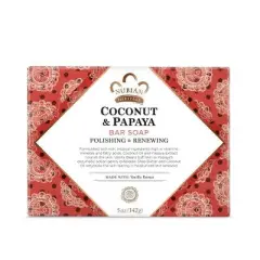 Nubian Heritage Polishing and Renewing Coconut and Papaya Bar Soap - 5 oz