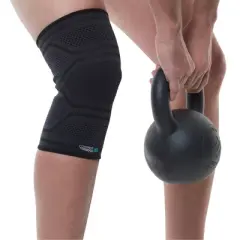 Copper Fit ICE Knee Sleeve Infused with Cooling Action & Menthol - S/M