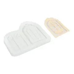 O'Creme Window and Shutters Silicone Fondant Mold - 2" x 3" - White