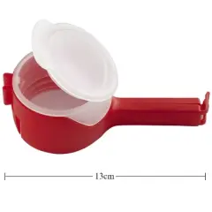 2 PCS Food Snack Storage Seal Clips &ndash; Sealing & Pouring Bag Clips for Freshness, Green Bag Sealer Clips for Food Storag