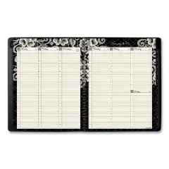 Lacey Weekly Block Format Professional Appointment Book, Lacey Artwork, 11 x 8.5, Black/White, 13-Month: Jan 2026 to Jan 2027