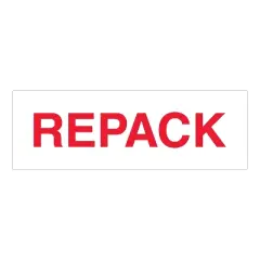 Tape Logic Pre-Printed Carton Sealing Tape "Repack" 2.2 Mil 2" x 110 yds. Red/Wh T902P07