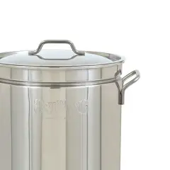 Bayou Classic 44 Quart Stainless Steel Stockpot, Large Cooking Pot with Vented Lid & Basket for Boil, Fry, Steam, and Outdoor Cooks, BC-1144, Silver
