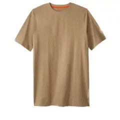 Boulder Creek by KingSize Men's Big & Tall Heavyweight Longer-Length Crewneck T-Shirt