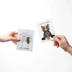 Bat and Bougie, Candy Please, Witchy Fall/Autumn Greeting Card Pack Sets (3 ct, Assorted) by Ramus & Co