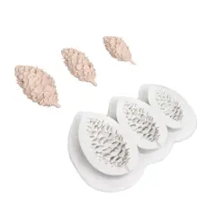 O'Creme Pine Cones Silicone Fondant Mold - 4" x 3" - White