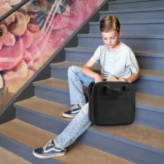 ZICOTO Beautiful 2-Inch 3-Ring Zipper Binder with Strap &ndash; Holds 500 Sheets, Laptop & Books &ndash; Premium Fabric, Extra Pockets, Great for School & Travel