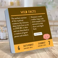 TF Publishing 2024 Daily Desktop Calendar 5.25"x5.25" Smarty Pants